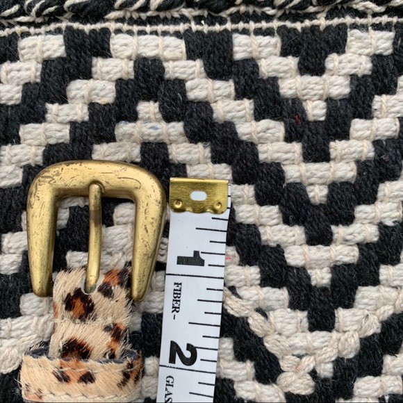 Vintage leopard print leather belt - Picture 6 of 8